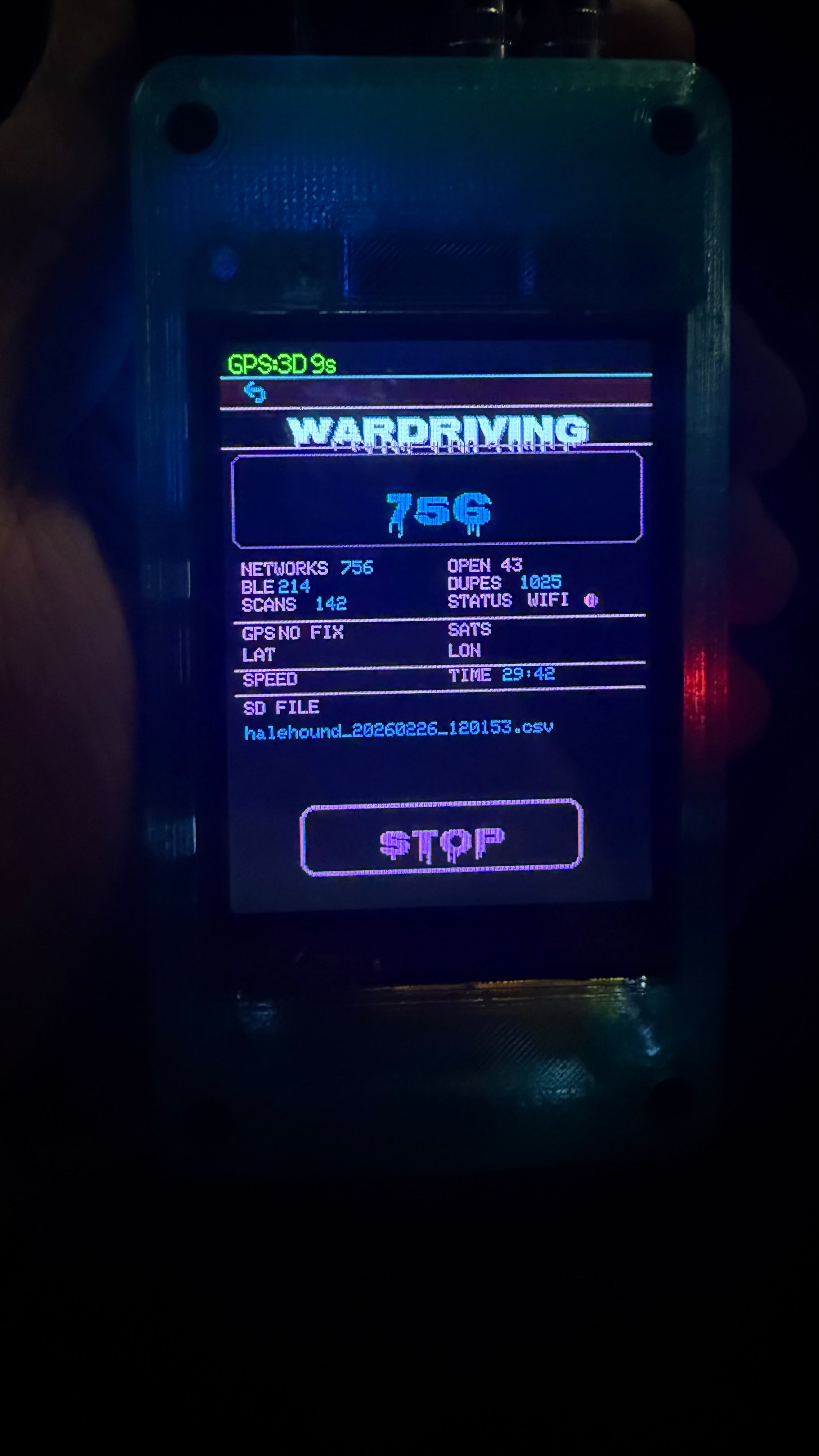 HaleHound Wardriving